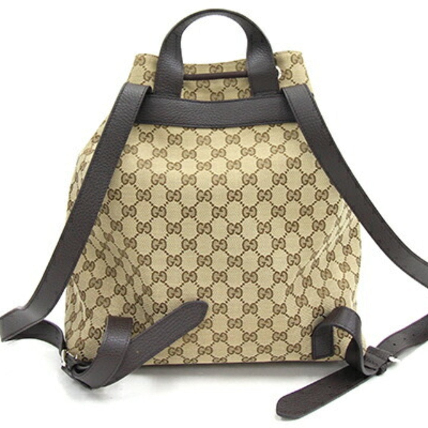 Luxury Gucci Trending 2025 Backpack GG Canvas 449175 Beige Leather Men Women