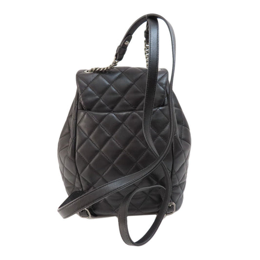 Luxury Chanel Matelasse Coco Mark Backpack/Daypack Lambskin Women's