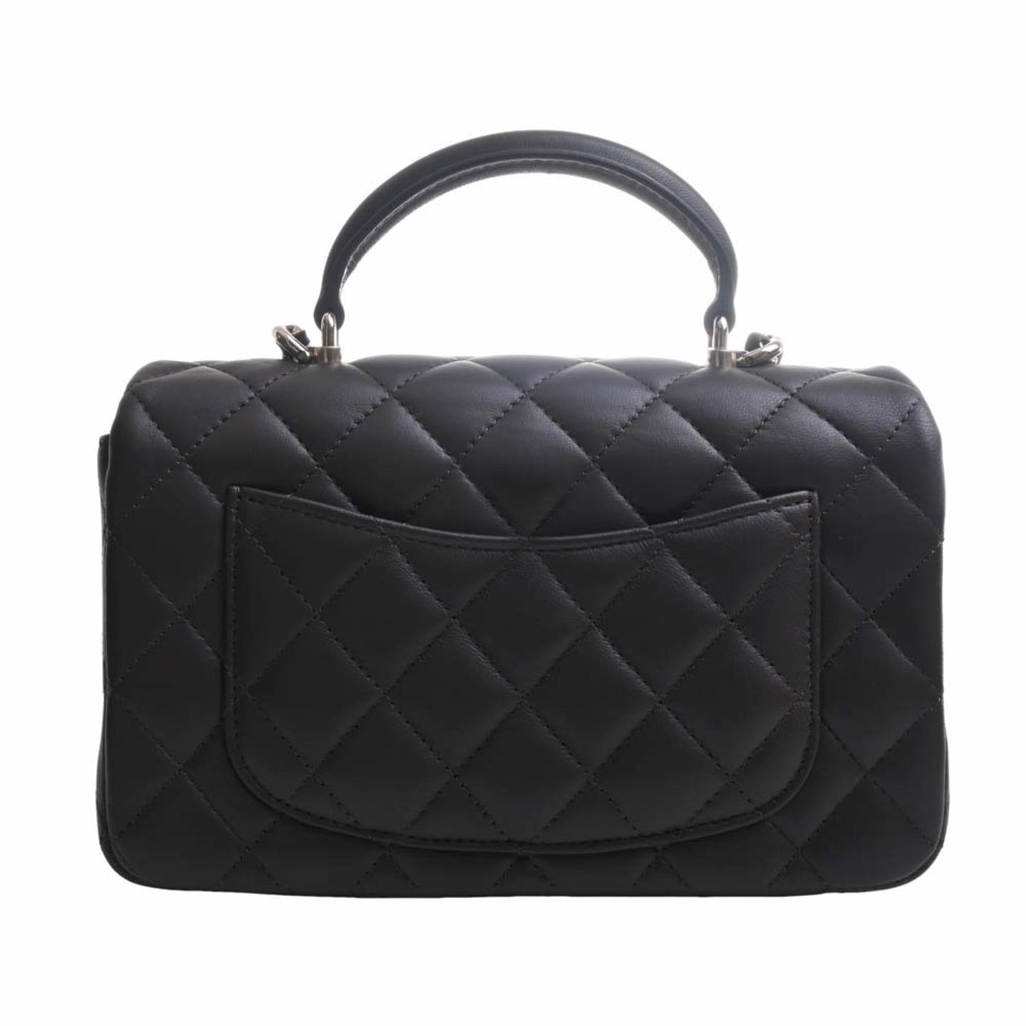 Luxury Chanel Lambskin Matelasse Coco Mark Chain Shoulder Bag Brown Women's