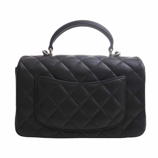 Luxury Chanel Lambskin Matelasse Coco Mark Chain Shoulder Bag Brown Women's