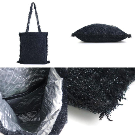 Luxury Chanel shoulder bag rocket heremark tweed black ladies A94656 99544f