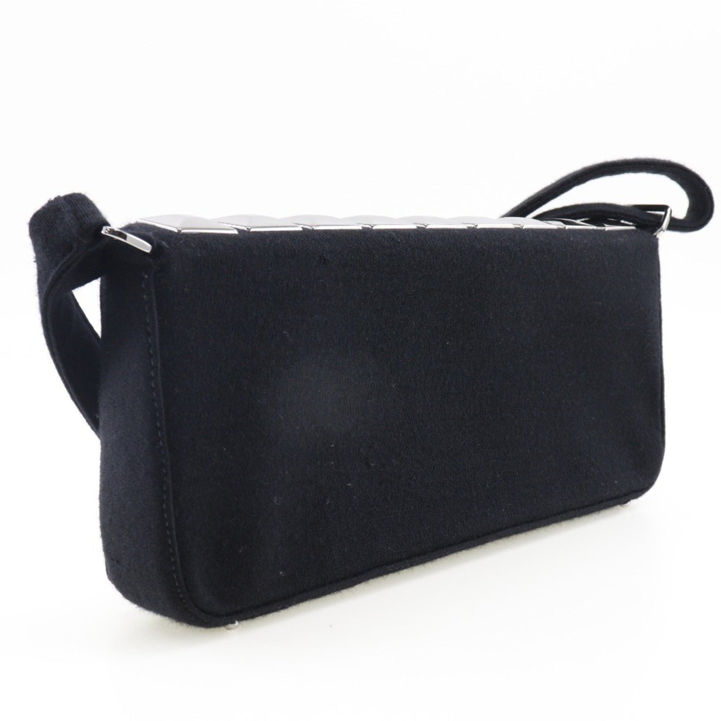 Luxury Chanel ice cube shoulder bag chocolate bar cotton black ladies