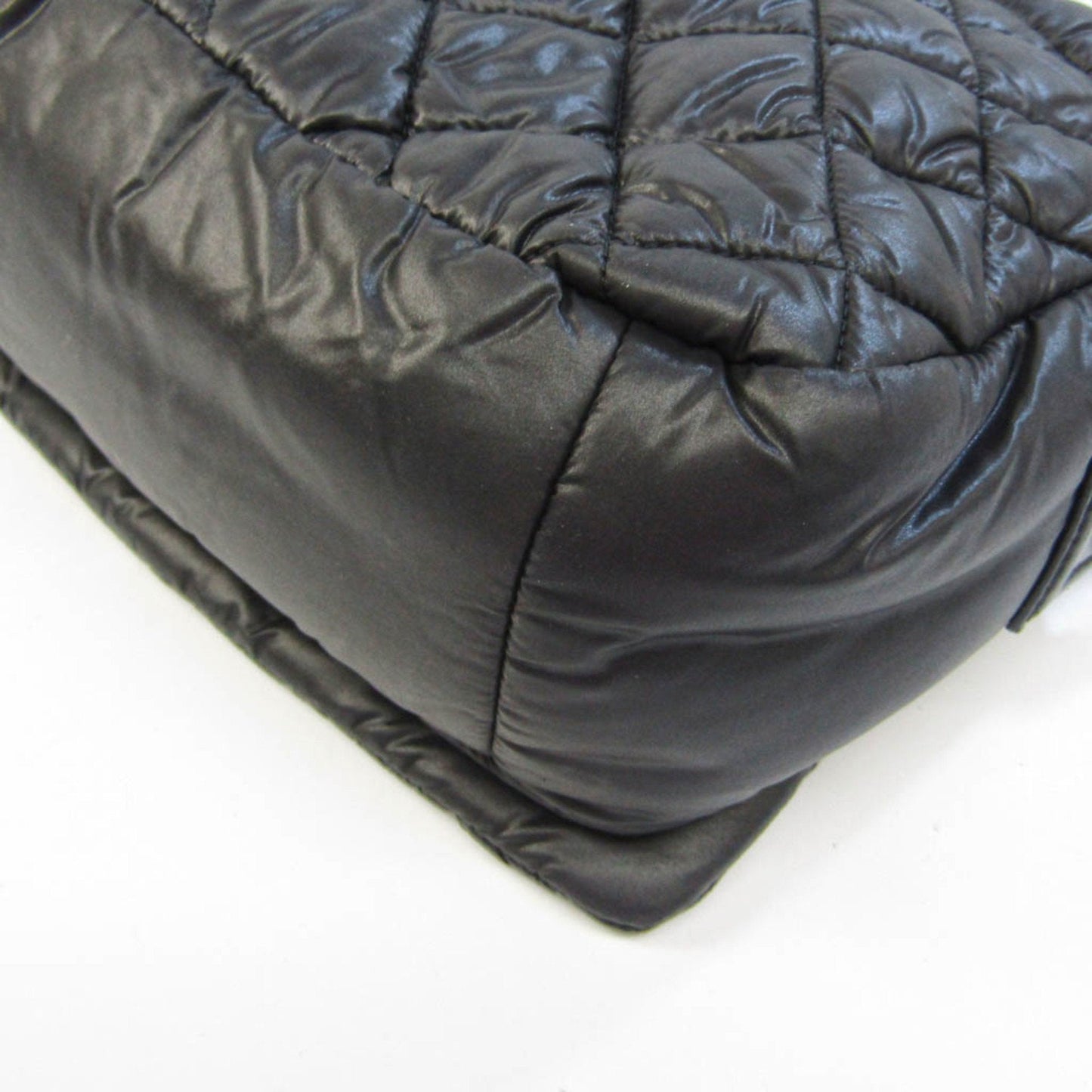 Luxury Chanel Coco Cocoon Women's Nylon Shoulder Bag Black