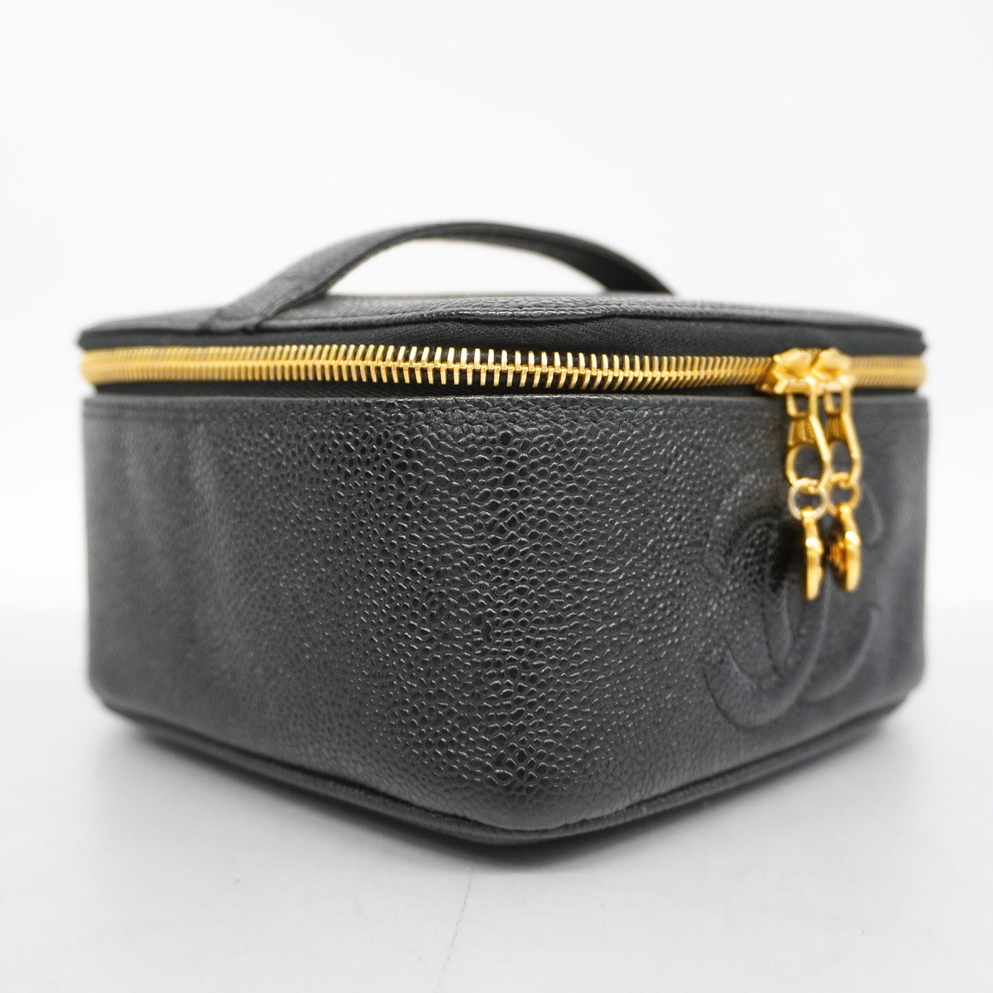 Luxury Chanel  Vanity Bag Women's Caviar Leather Vanity Bag Black