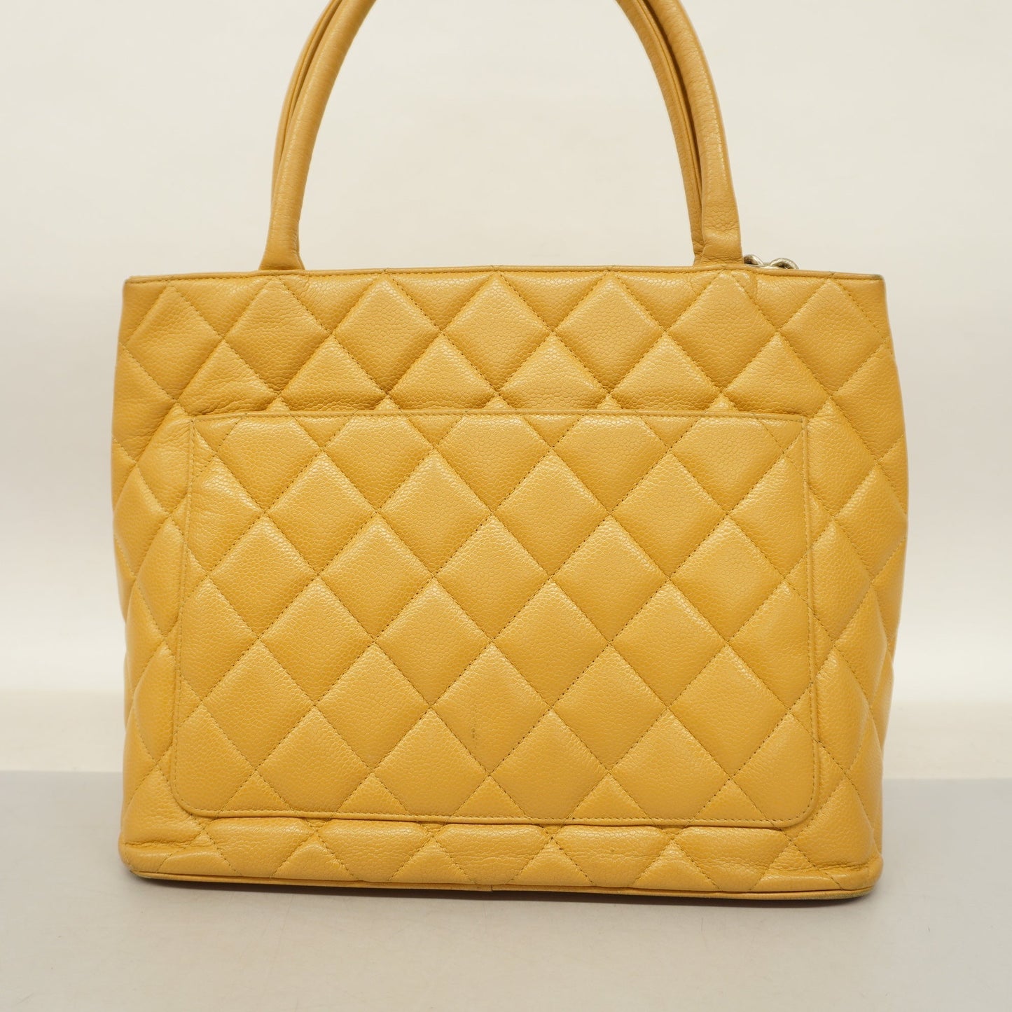 CHANEL  Reprint Tote Women's Caviar Leather Tote Bag Beige