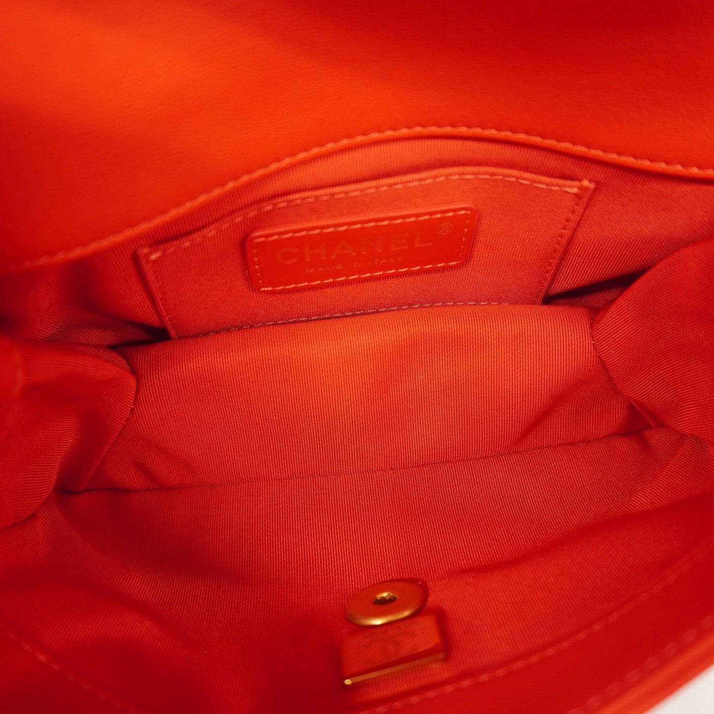 CHANEL  Matelasse Chain Shoulder Women's Leather Shoulder Bag Red Color