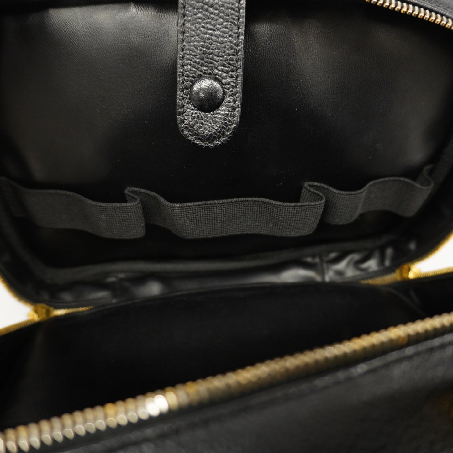 CHANEL  2WAY Bag Women's Caviar Leather Handbag,Shoulder Bag Black