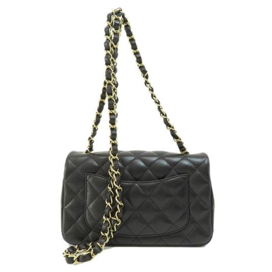 Luxury Chanel Matelasse Shoulder Bag Lambskin Women's