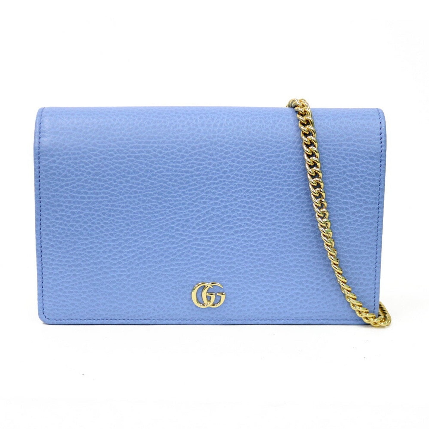 Luxury Gucci Shoulder Bag Marmont Chain Blue Ladies