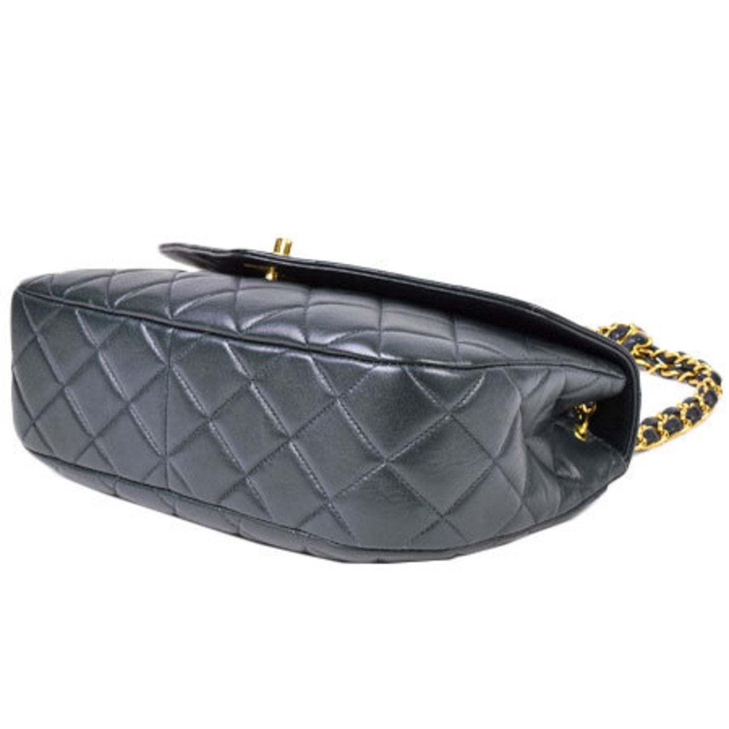 Chanel matelasse V flap knot chain handbag No. 3 here mark navy lambskin