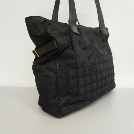 Luxury Chanel  New Travel Line Tote Bag Women's Nylon Tote Bag Black