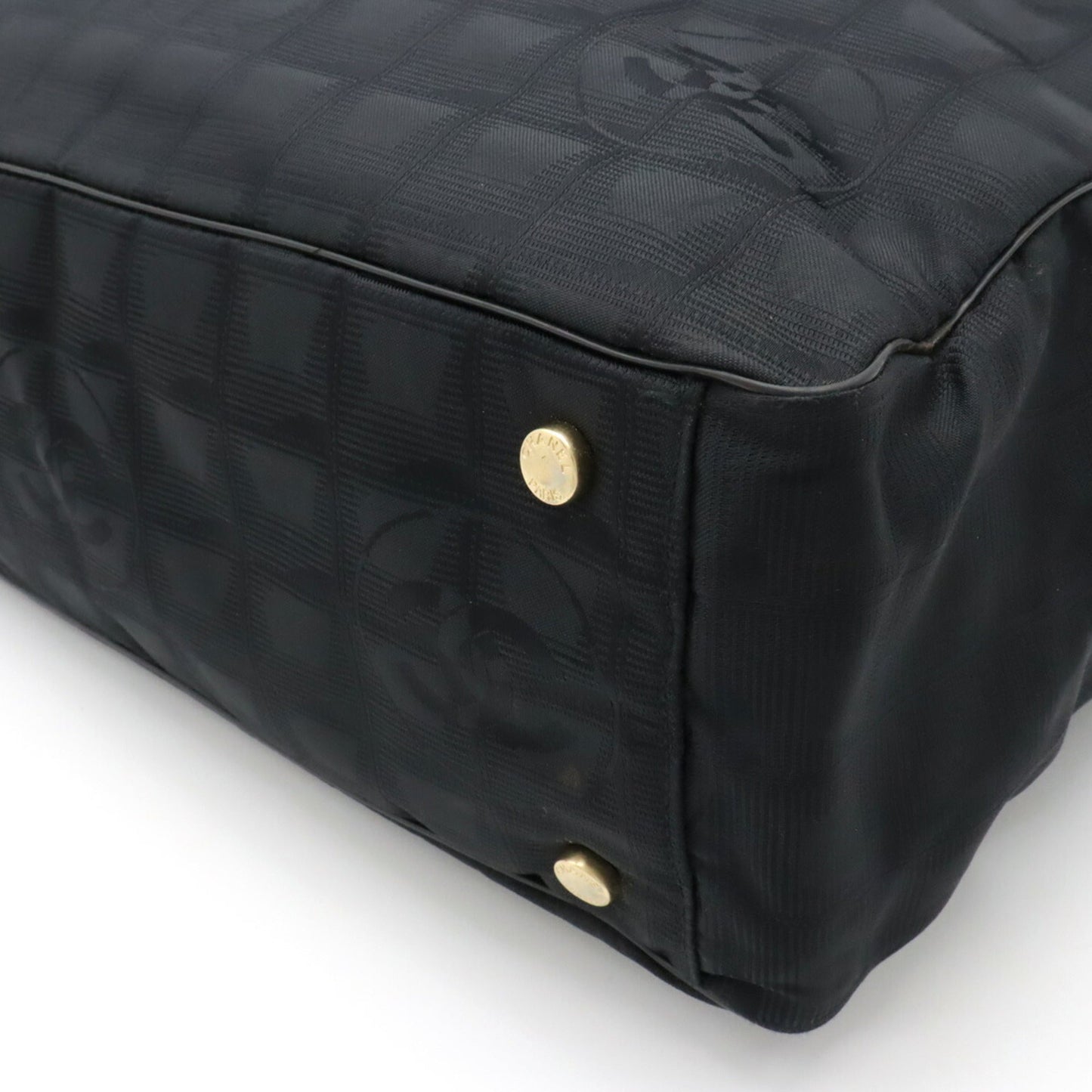 Luxury Chanel NEW Line New Tote GM Bag Shoulder Nylon Leather Black A15825