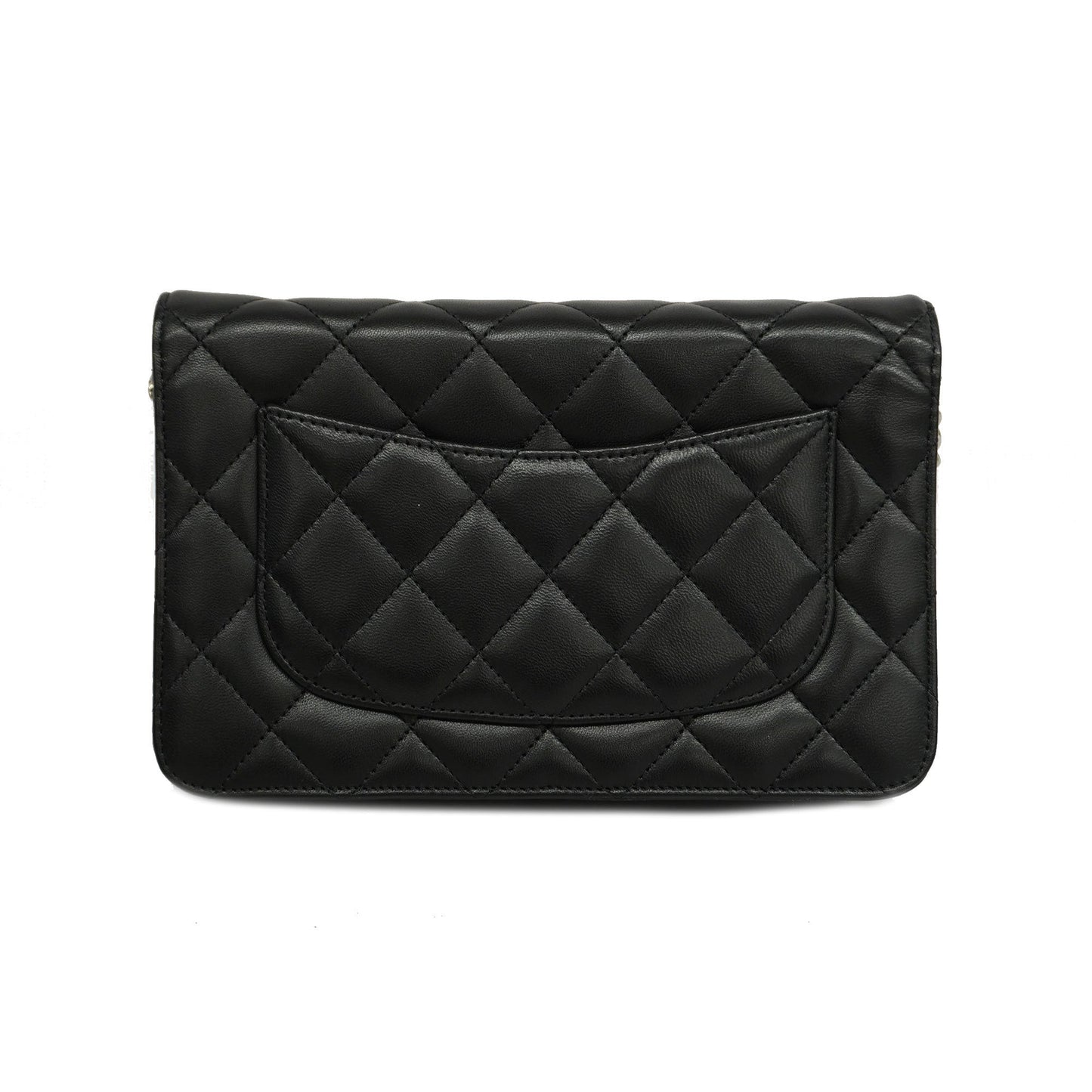 CHANEL  Matelasse Chain Shoulder Gold Hardware Women's Lambskin Black