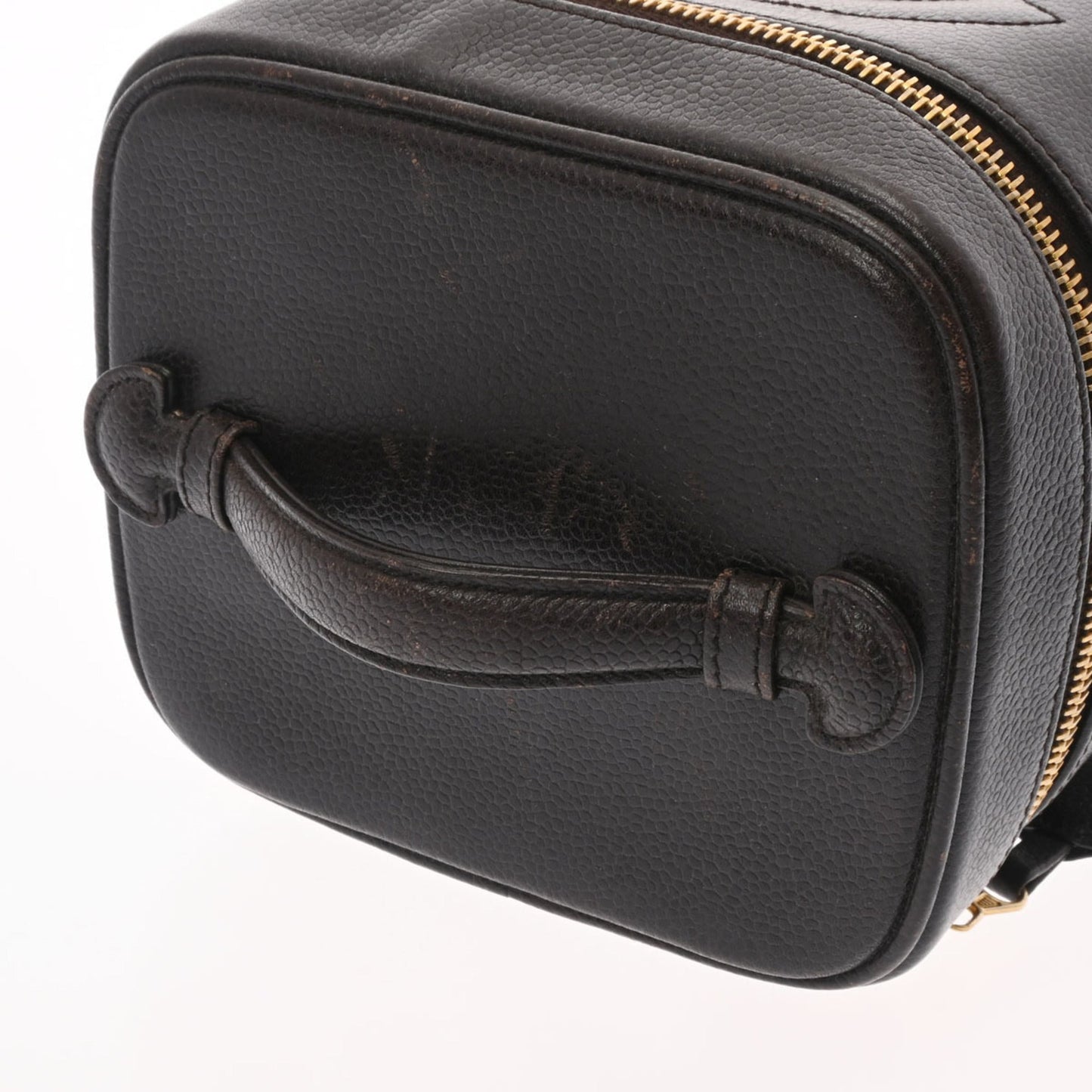 Luxury Chanel Vanity Brown Ladies Caviar Skin Handbag
