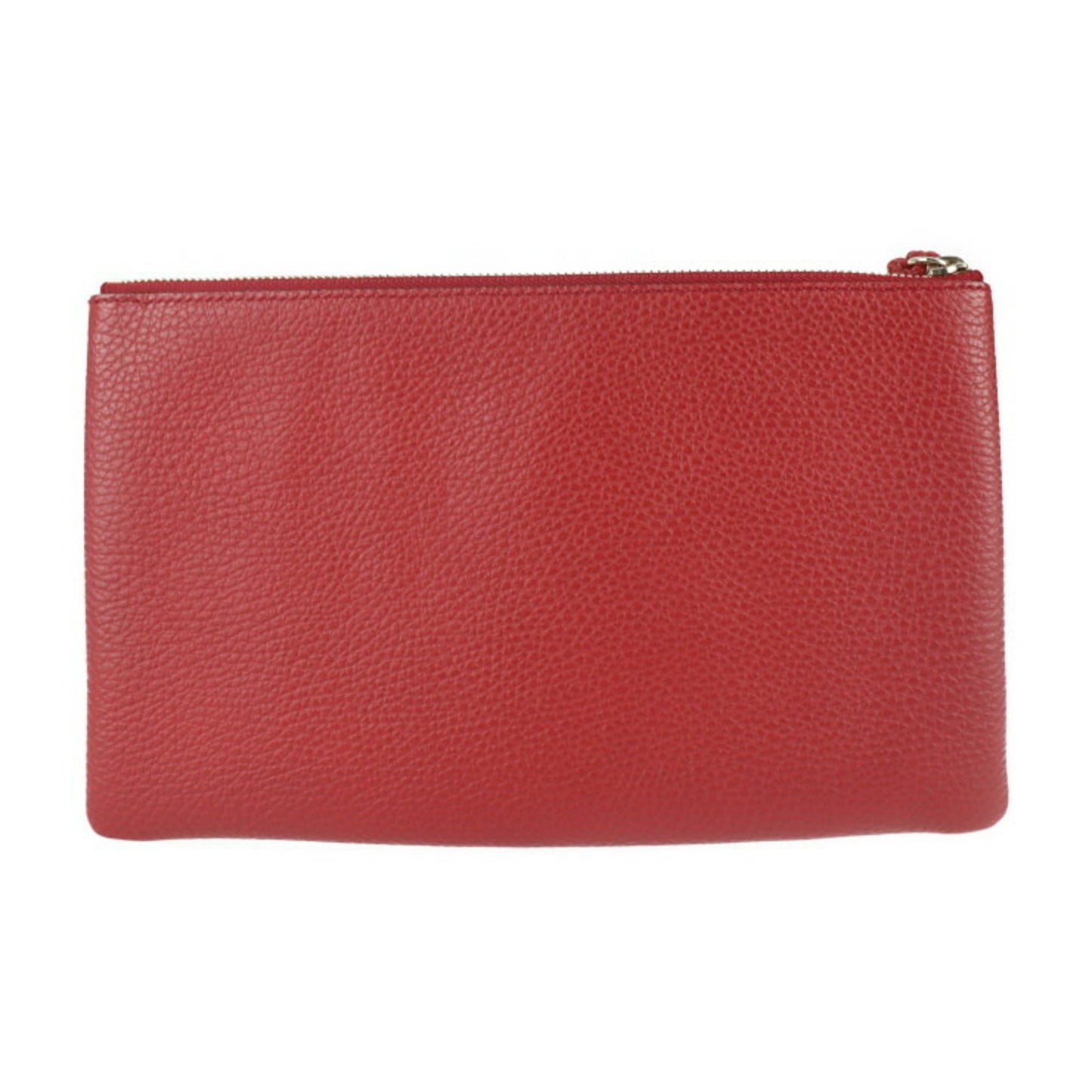 Luxury Gucci Bamboo Clutch Bag 449652 Leather Red Tassel Second