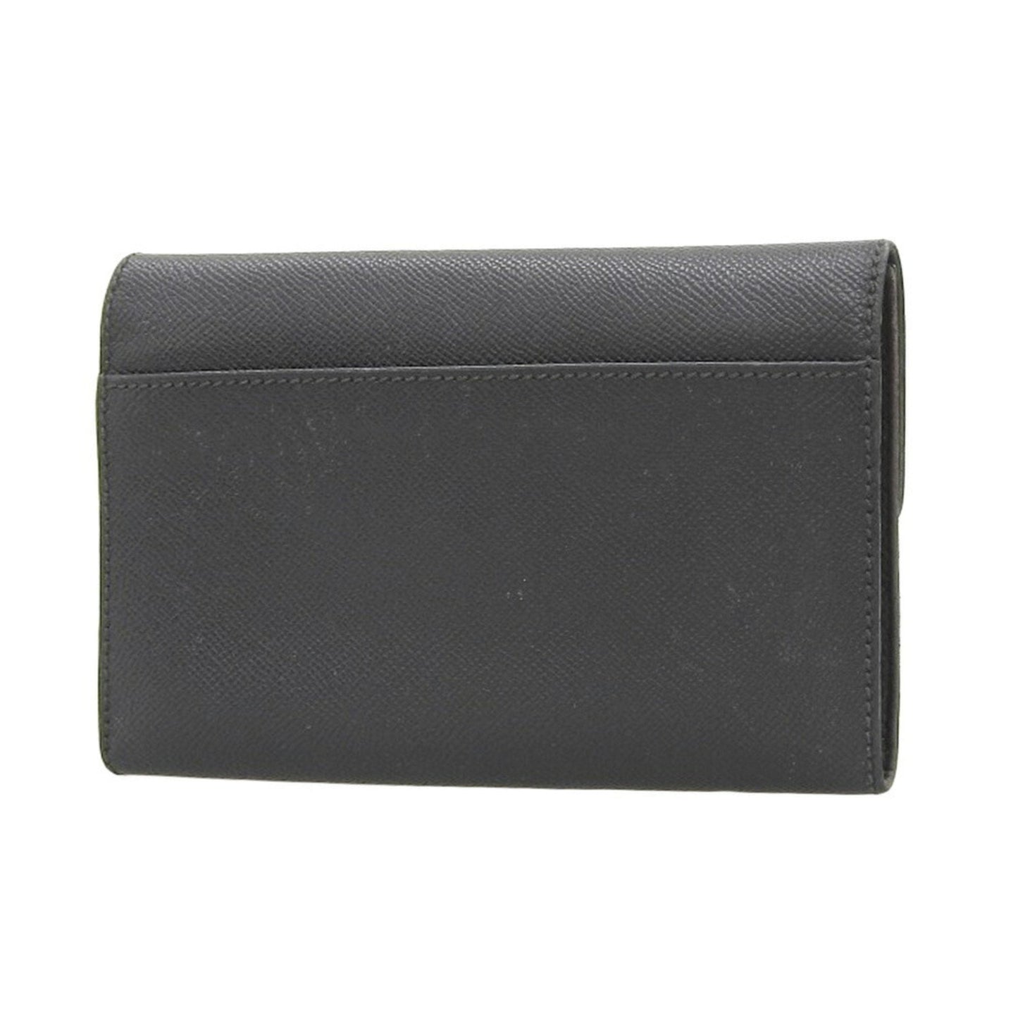 Luxury Chanel here mark tri-fold wallet caviar skin black 5 series