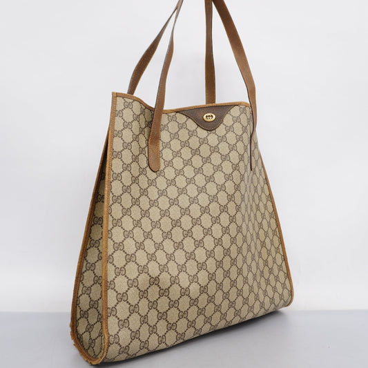Luxury Gucci  GG Supreme 92 02 998 Women's Tote Bag Beige,Brown