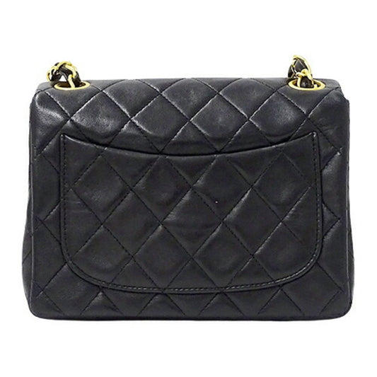 Luxury Chanel bag matelasse lady's shoulder chain lambskin black