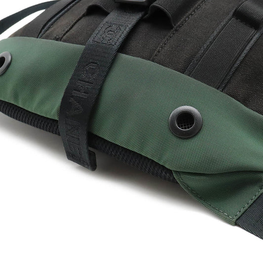 Luxury Chanel Sports Line Coco Mark Backpack Rucksack Nylon Canvas Green Black