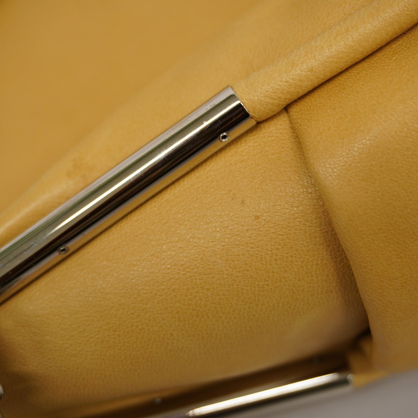 CHANEL  Matelasse Chain Shoulder Lambskin Women's Leather Shoulder Bag Beige