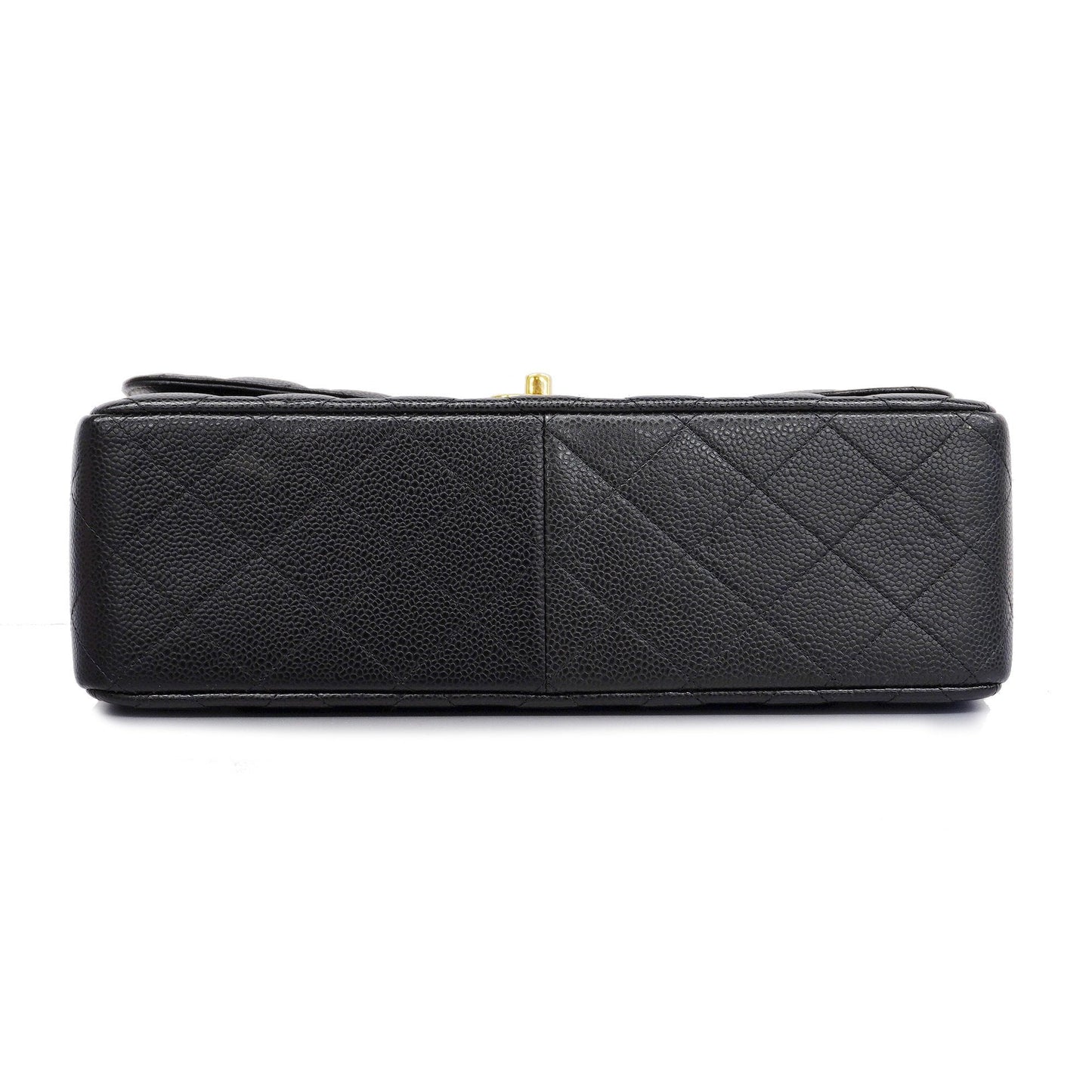 CHANEL  Big Matelasse W Flap W Chain Women's Leather Shoulder Bag Black