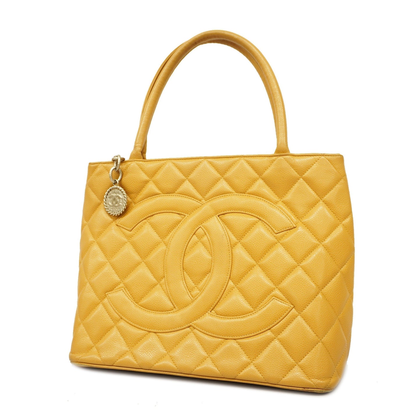 CHANEL  Reprint Tote Women's Caviar Leather Tote Bag Beige