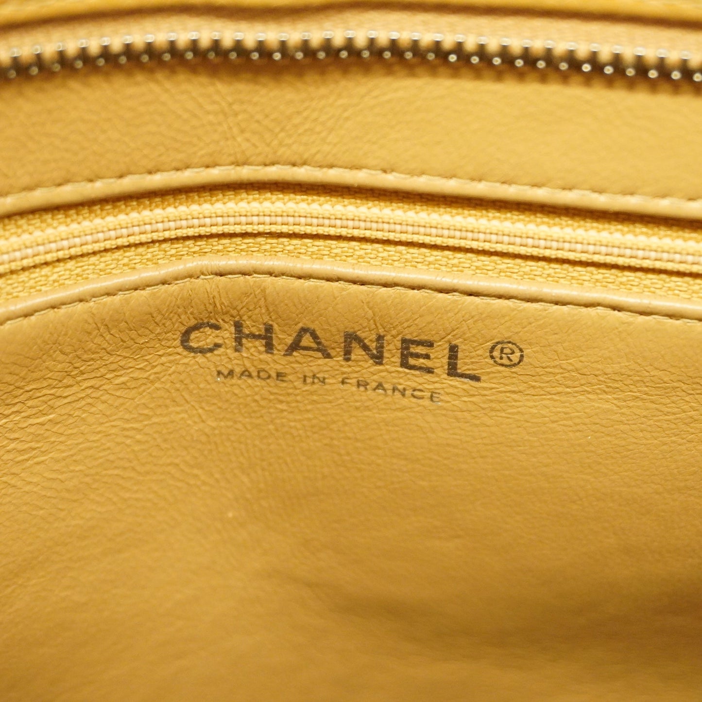 CHANEL  Reprint Tote Women's Caviar Leather Tote Bag Beige