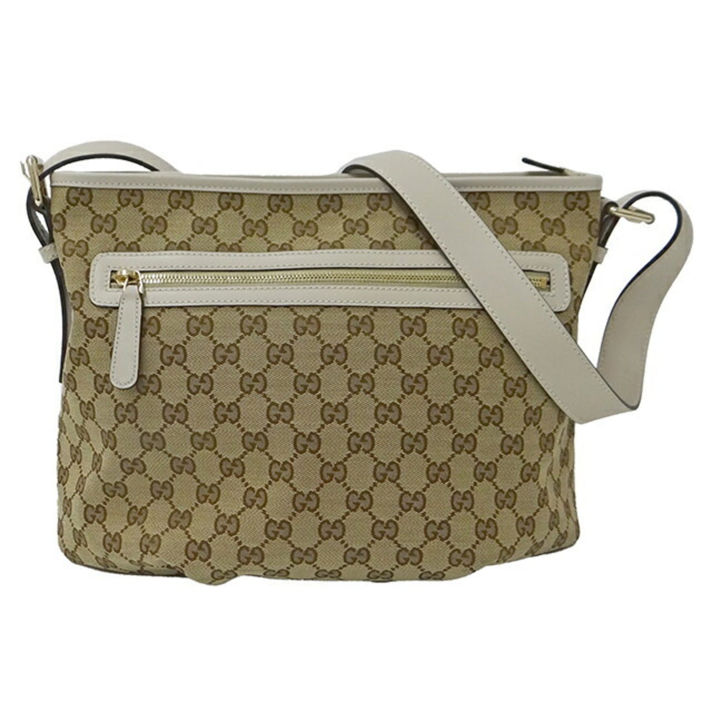 Luxury Gucci Trending 2025 bag ladies shoulder GG canvas ivory brown
