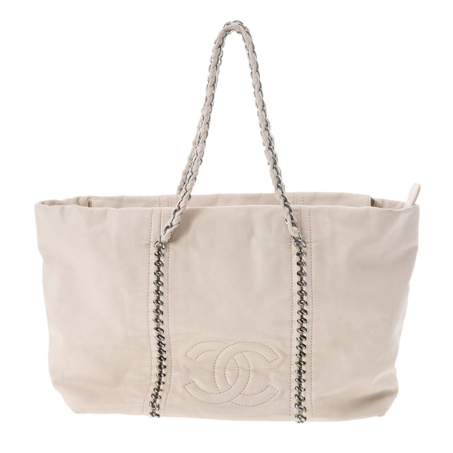 Luxury Chanel luxury line chain bag beige A31574 ladies leather tote
