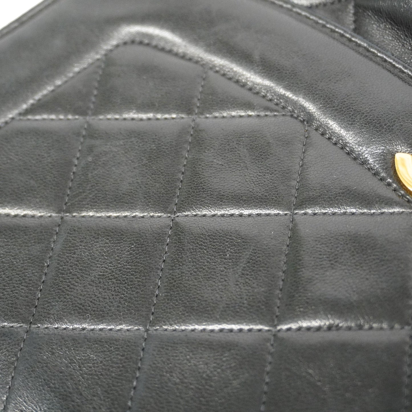 CHANEL  Matelasse Diana Flap Chain Shoulder Leather Shoulder Bag Black