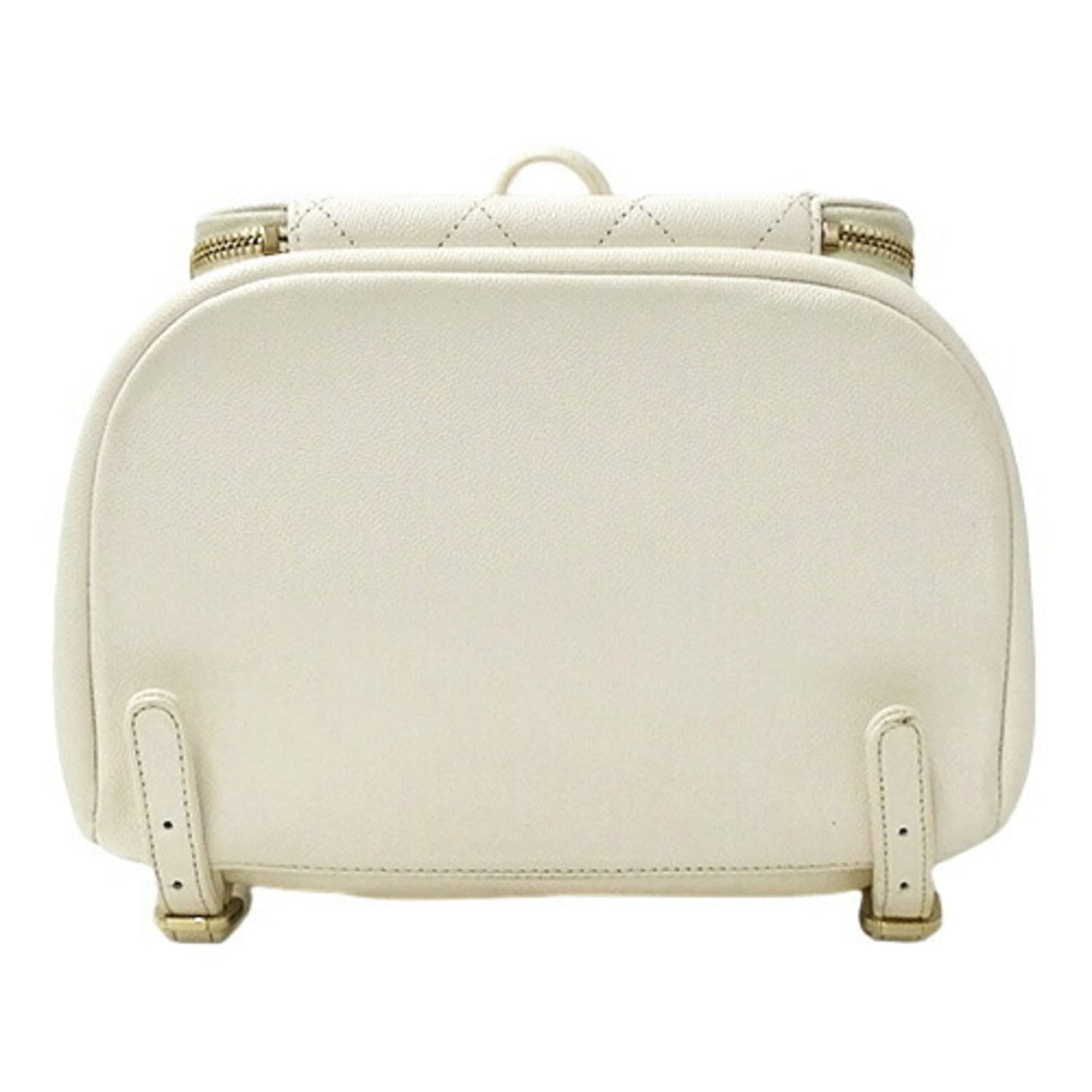 Luxury Chanel Bag Matelasse Women's Backpack Caviar Skin White