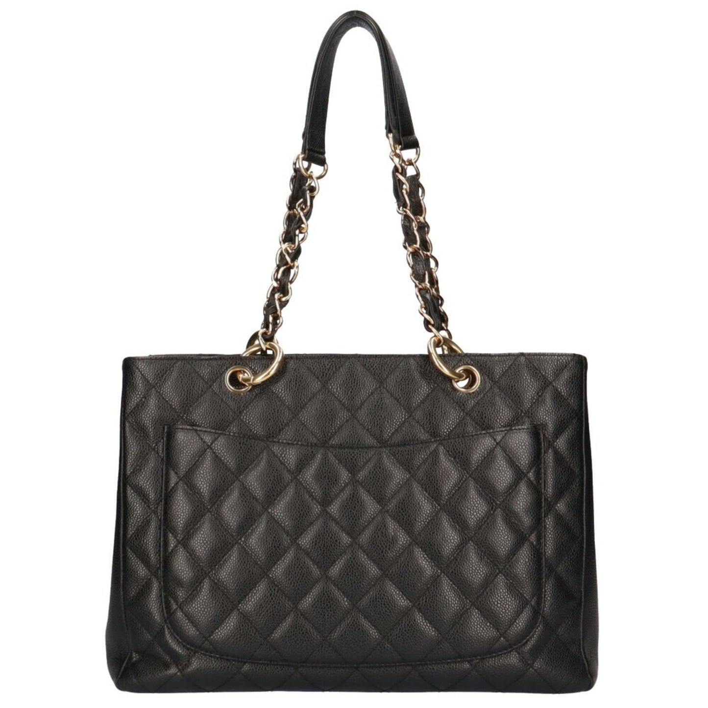 Luxury Chanel chain matelasse shoulder bag caviar skin black ladies