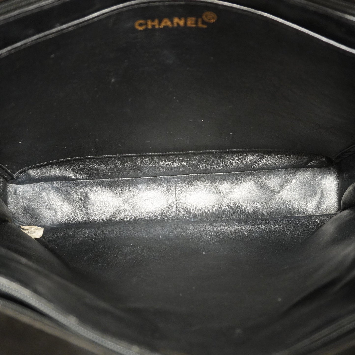 Luxury Chanel  Matelasse Chain Lambskin Women's Leather Shoulder Bag Black