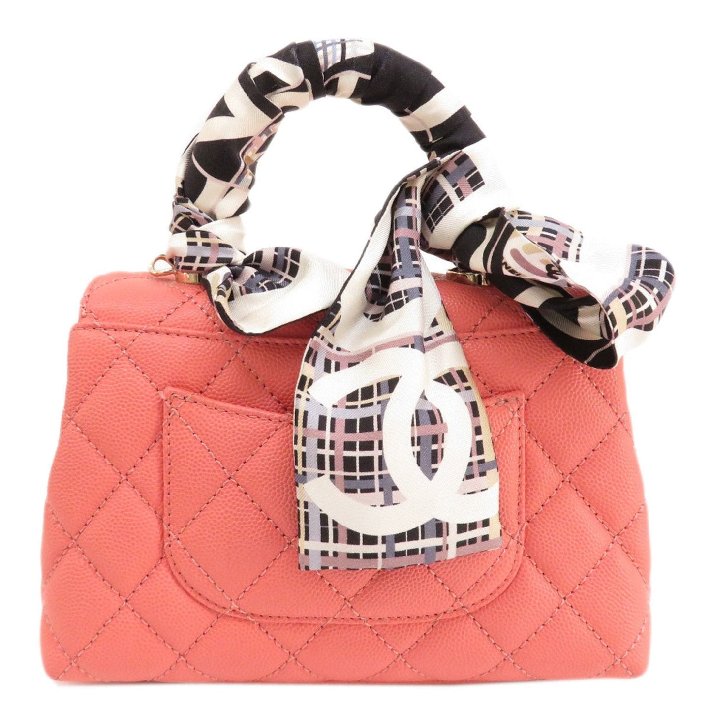 Luxury Chanel Matelasse Handbag Caviar Skin Women's