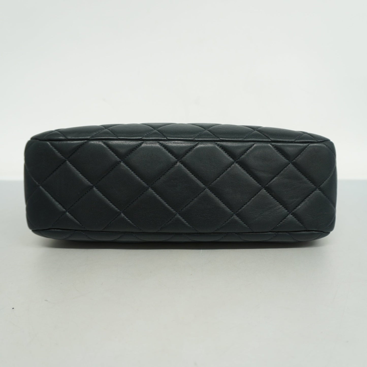 CHANEL  Matelasse Handbag Women's Leather Handbag Navy