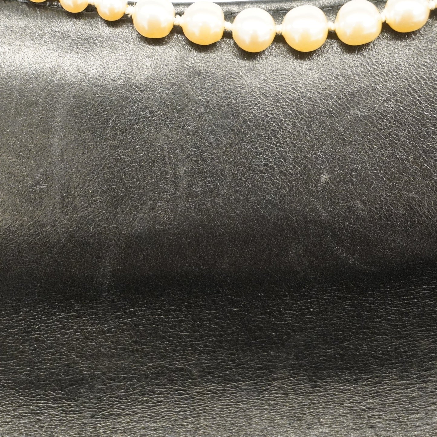 CHANEL  Chocolate Bar Single Chain Shoulder Bag Women's Leather Black