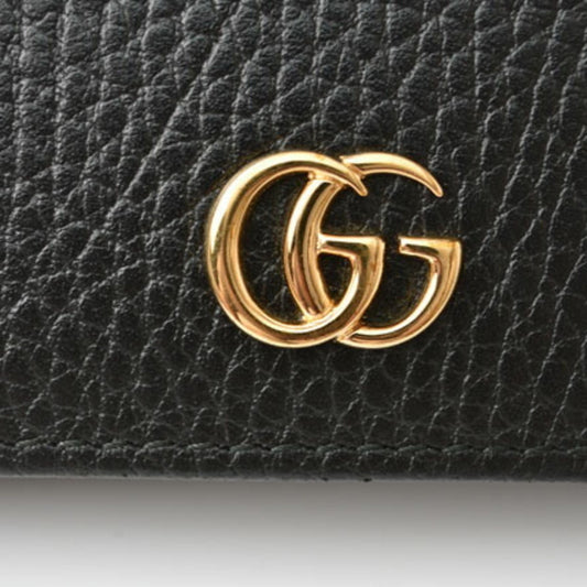 Luxury Gucci Wallet  Folding 456126 PETITE MARMONT Petit Marmont Black
