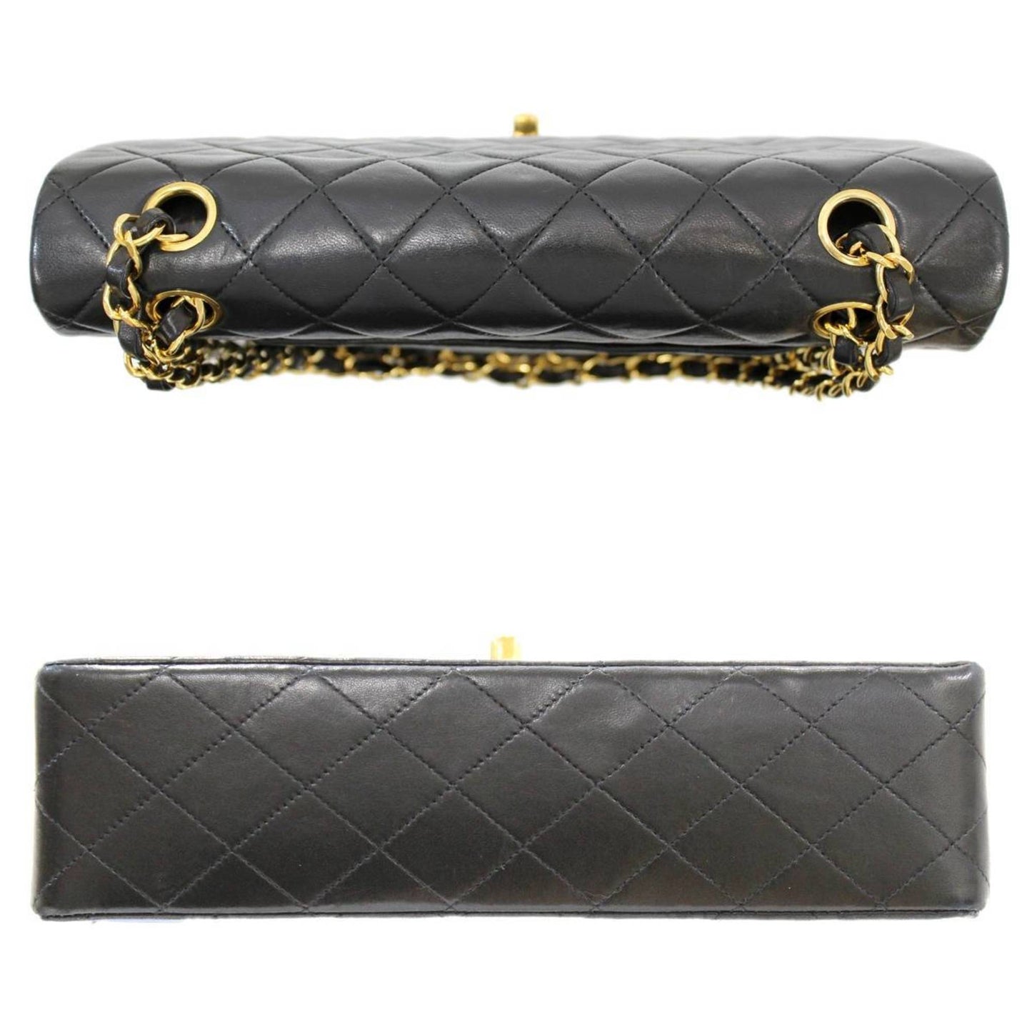 CHANEL matelasse lambskin chain shoulder bag double flap