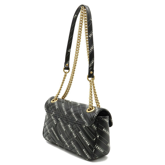 Luxury Gucci BALENCIAGA Balenciaga Collaboration GG Marmont The Hacker Project Small Bag Shoulder Black 443497