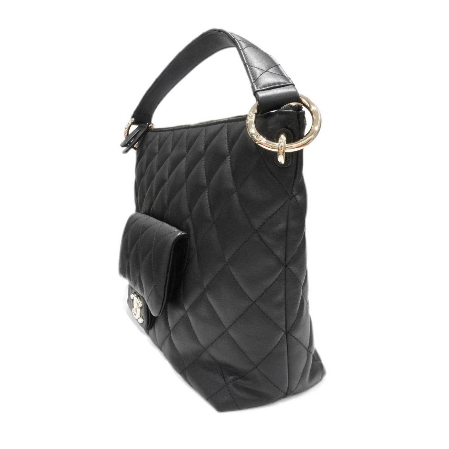 Luxury Chanel Maxi Hobo Bag AS4347B Shoulder Black [SG Hardware] Calfskin Women's Men's