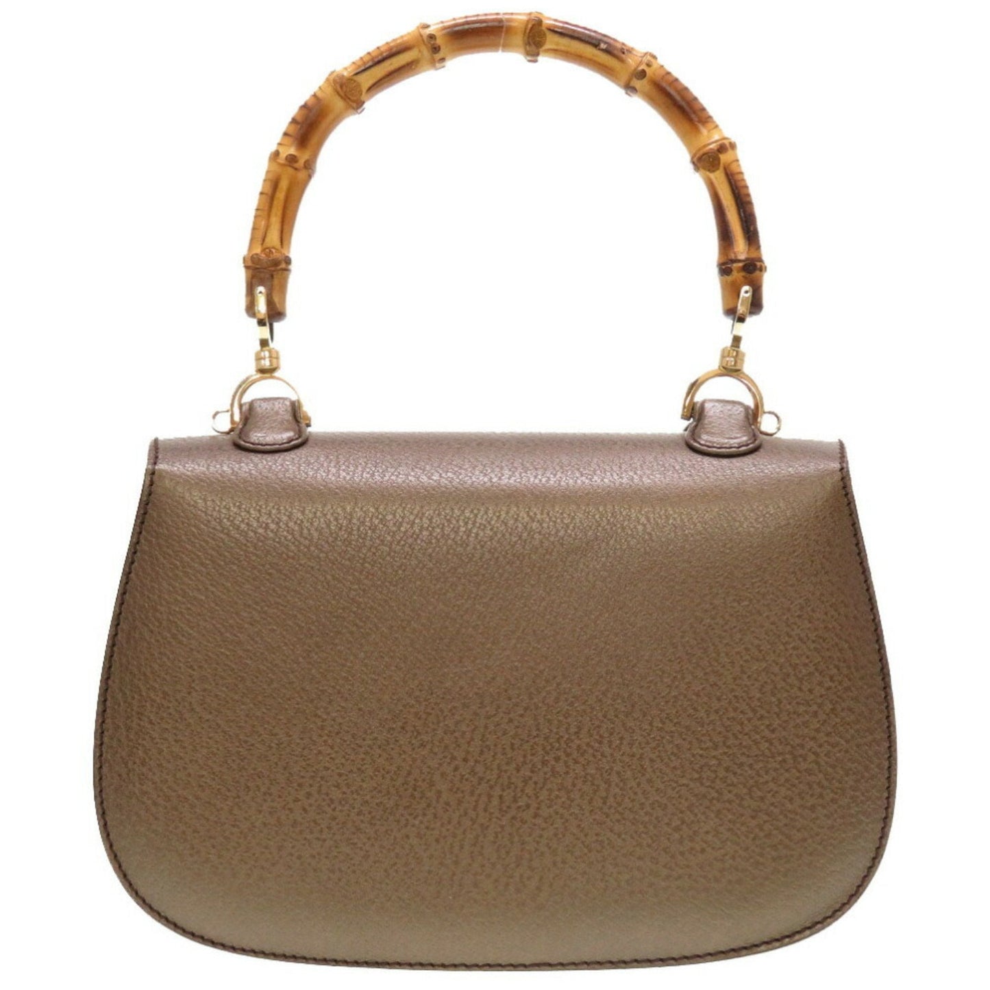 Luxury Gucci bamboo leather bronze