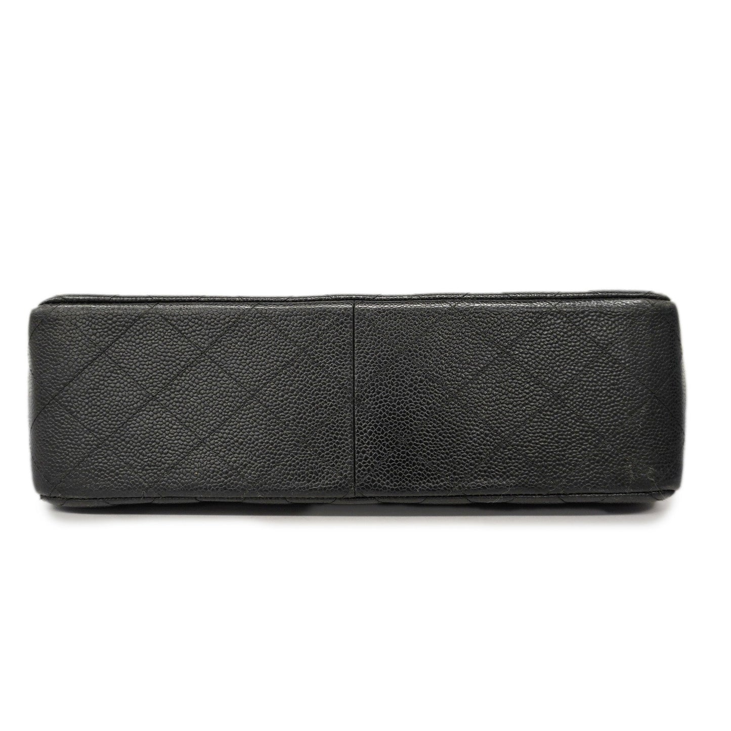 CHANEL  Matelasse W Flap W Chain Women's Caviar Leather Shoulder Bag Black