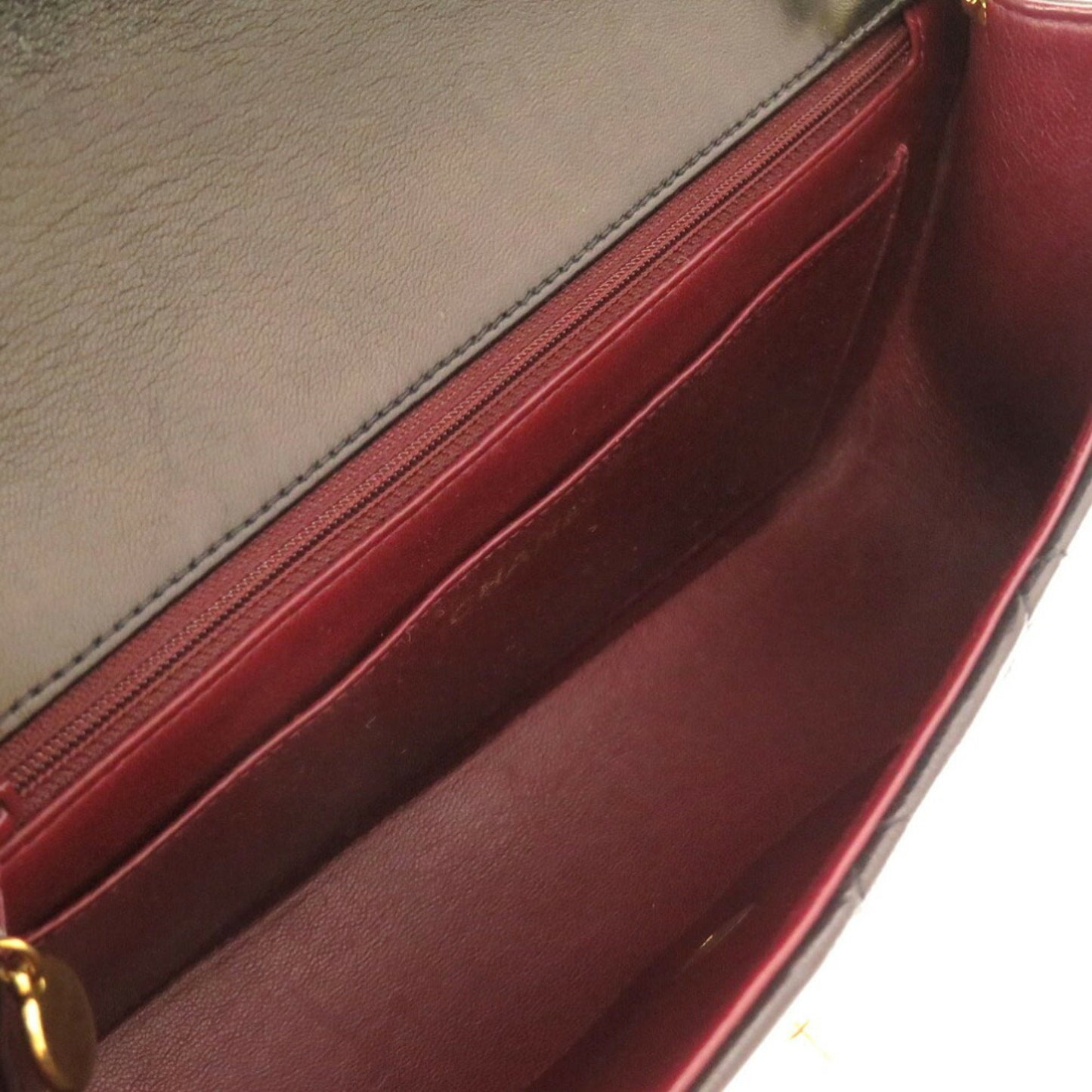 Luxury Chanel Diana 25 Medium Matelasse Lambskin Black Gold Chain Shoulder Bag No. 3 Coco Mark Turnlock
