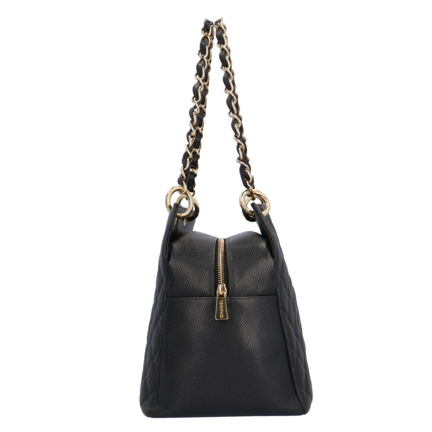 Luxury Chanel chain matelasse shoulder bag caviar skin black ladies