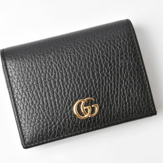 Luxury Gucci Wallet  Folding 456126 PETITE MARMONT Petit Marmont Black