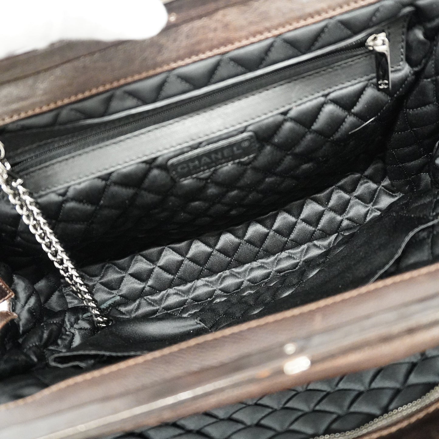 Luxury Chanel  Women's Leather Shoulder Bag Brown