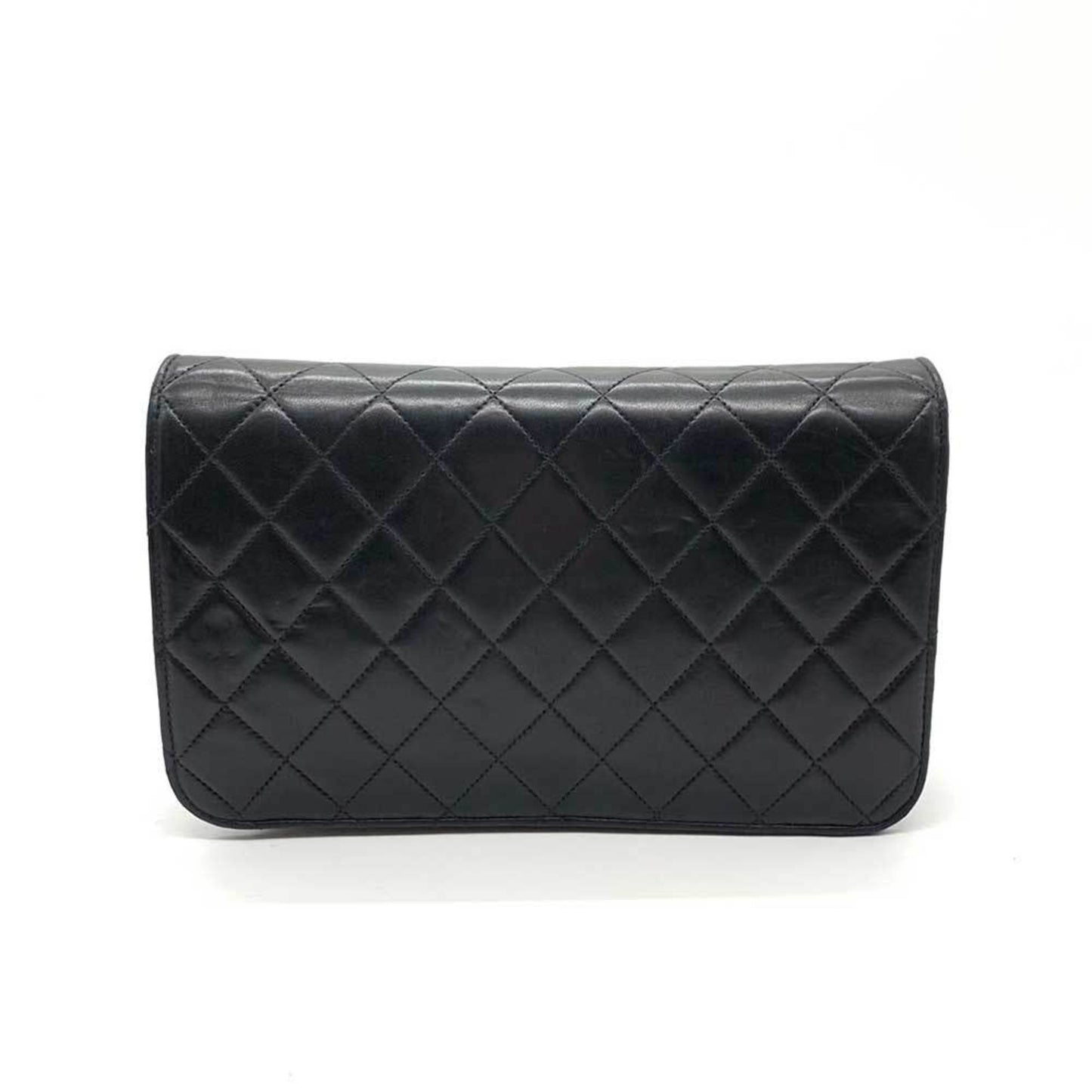CHANEL Bag Matelasse 23 Single Chain Shoulder Black Full Flap Push Lock Coco Mark Ladies Lambskin Leather A03568