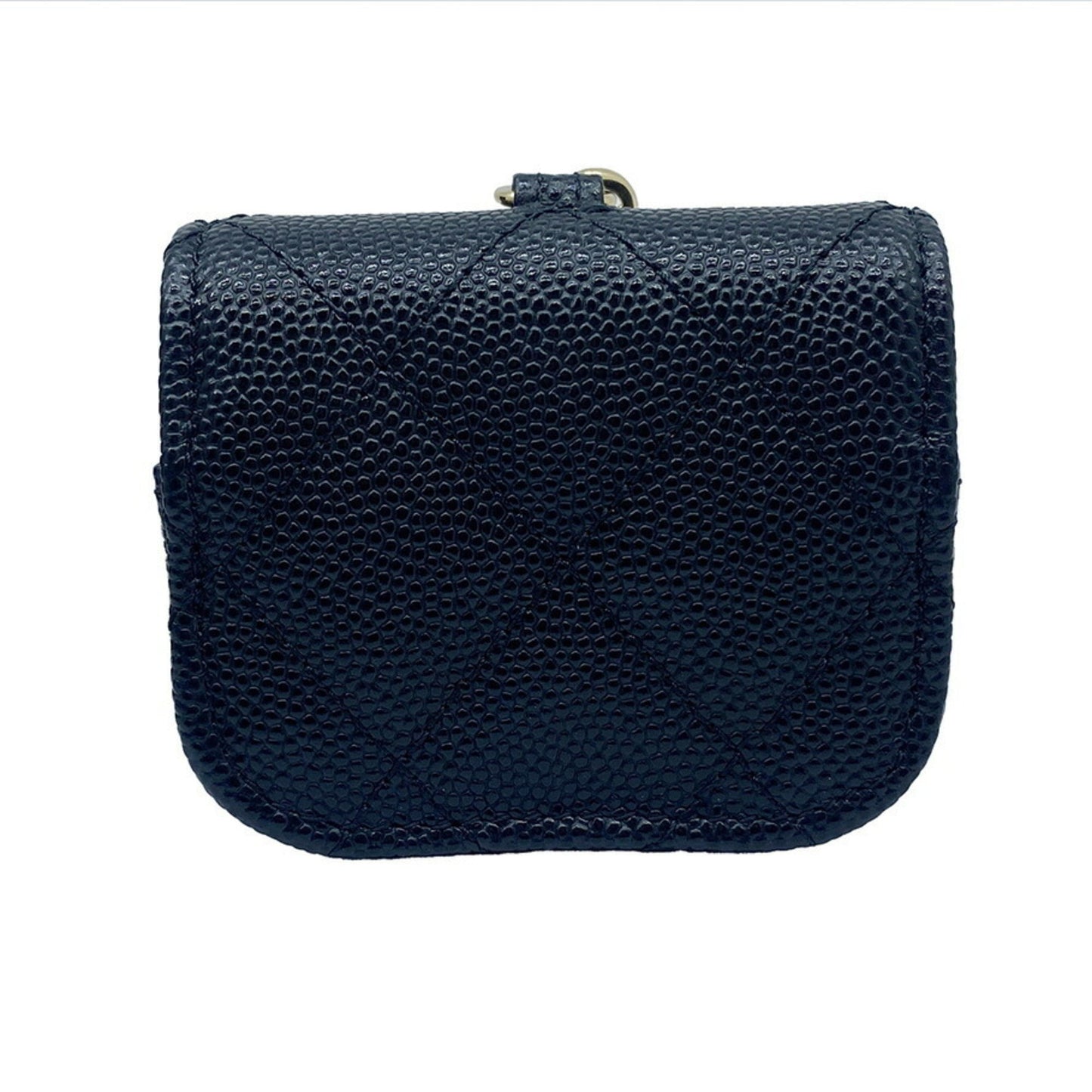 Luxury Chanel ipods case chain shoulder caviar skin here mark black AP1739 31******