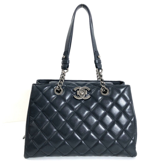 Luxury Chanel Shoulder Bag Boy  Chain Calf Leather Black Women's