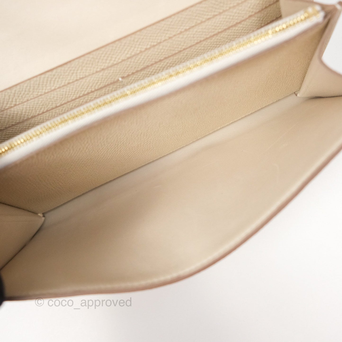 Hermès Constance Long To Go Wallet Craie 10 Epsom Gold Hardware